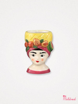 Fruit Hat Lady Bust Planter - Red