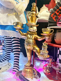 Large Alice Rabbit Tea Party Statue Figure