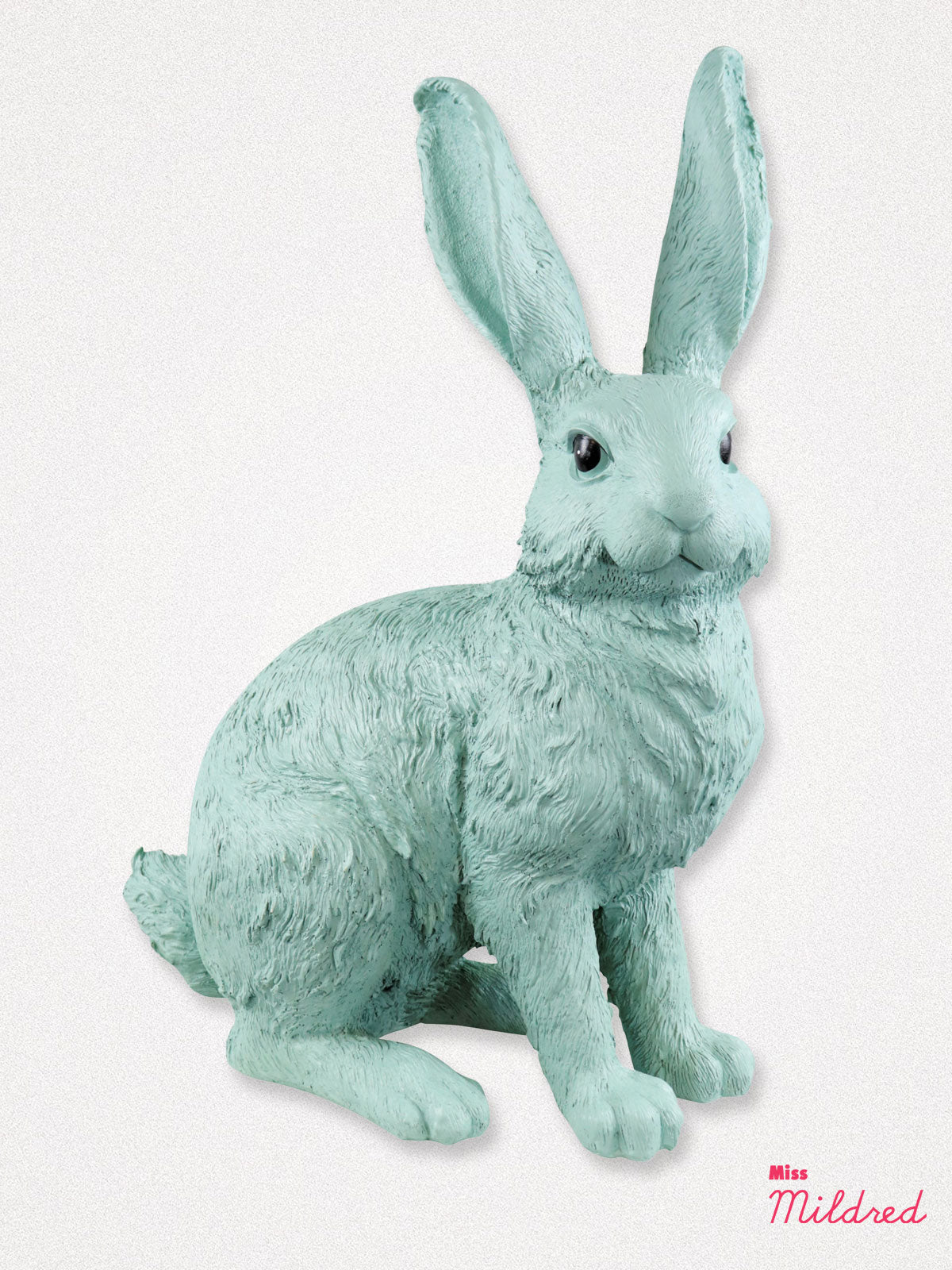 Giant Bunny Rabbit Statue - Aqua Blue