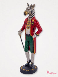 Large Gentry Zebra Figure Statue - 49cm