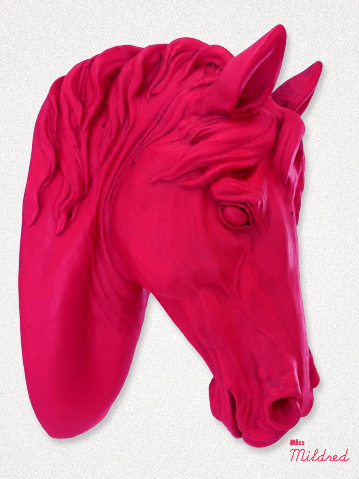 Large Pink Pony / Horse Head Wall Decoration - 50cm