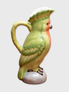 Ceramic Large Parrot Pitcher Jug - Green