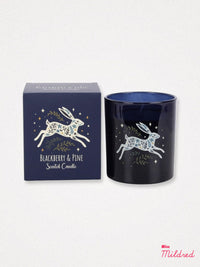 Leaping Hare / Rabbit Design Blackberry & Pine Candle