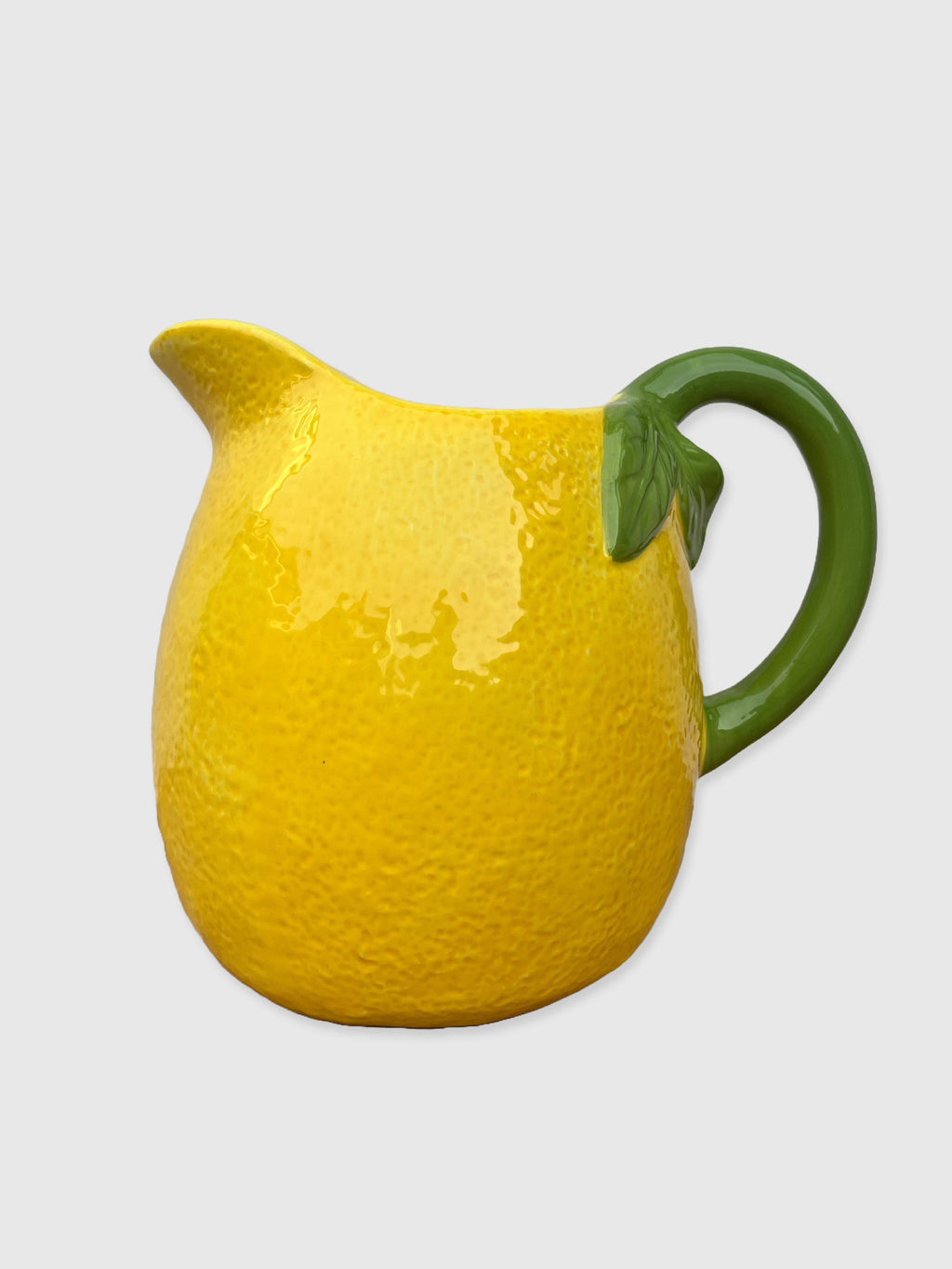 Lemon Shaped Ceramic Pitcher Jug  - 21cm