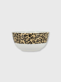 Leopard Print Porcelain Soup / Cereal Bowl