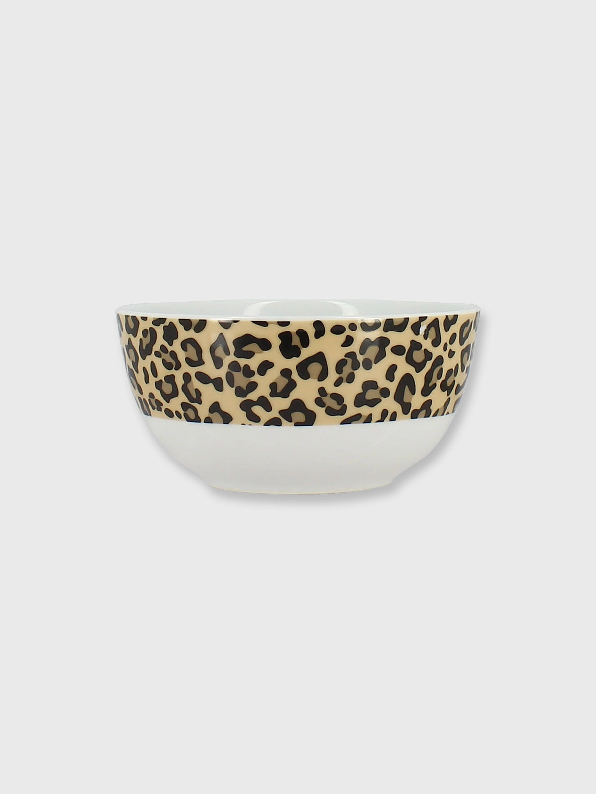 Leopard Print Porcelain Soup / Cereal Bowl