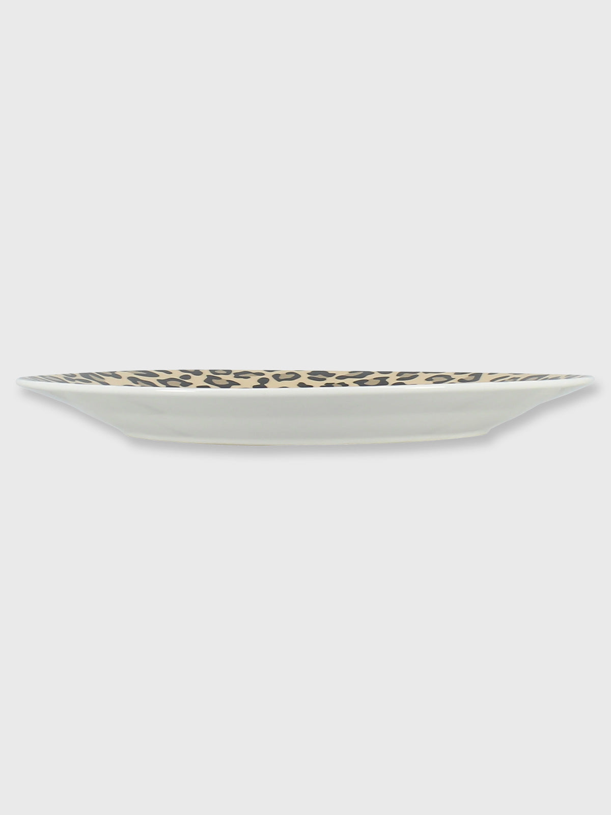 Leopard Print Porcelain Dinner Plate - 26.5cm