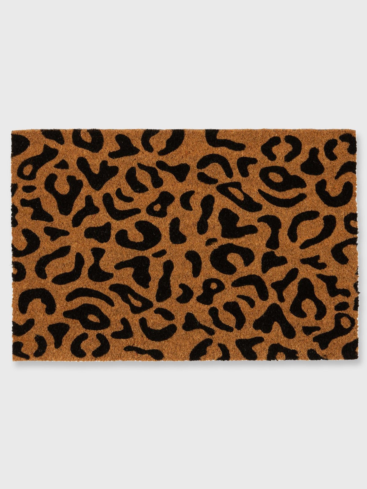 Leopard Print Coir Door Mat