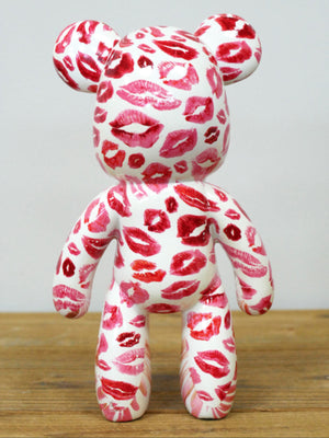 Kiss Lips Bear Pop Art Statue