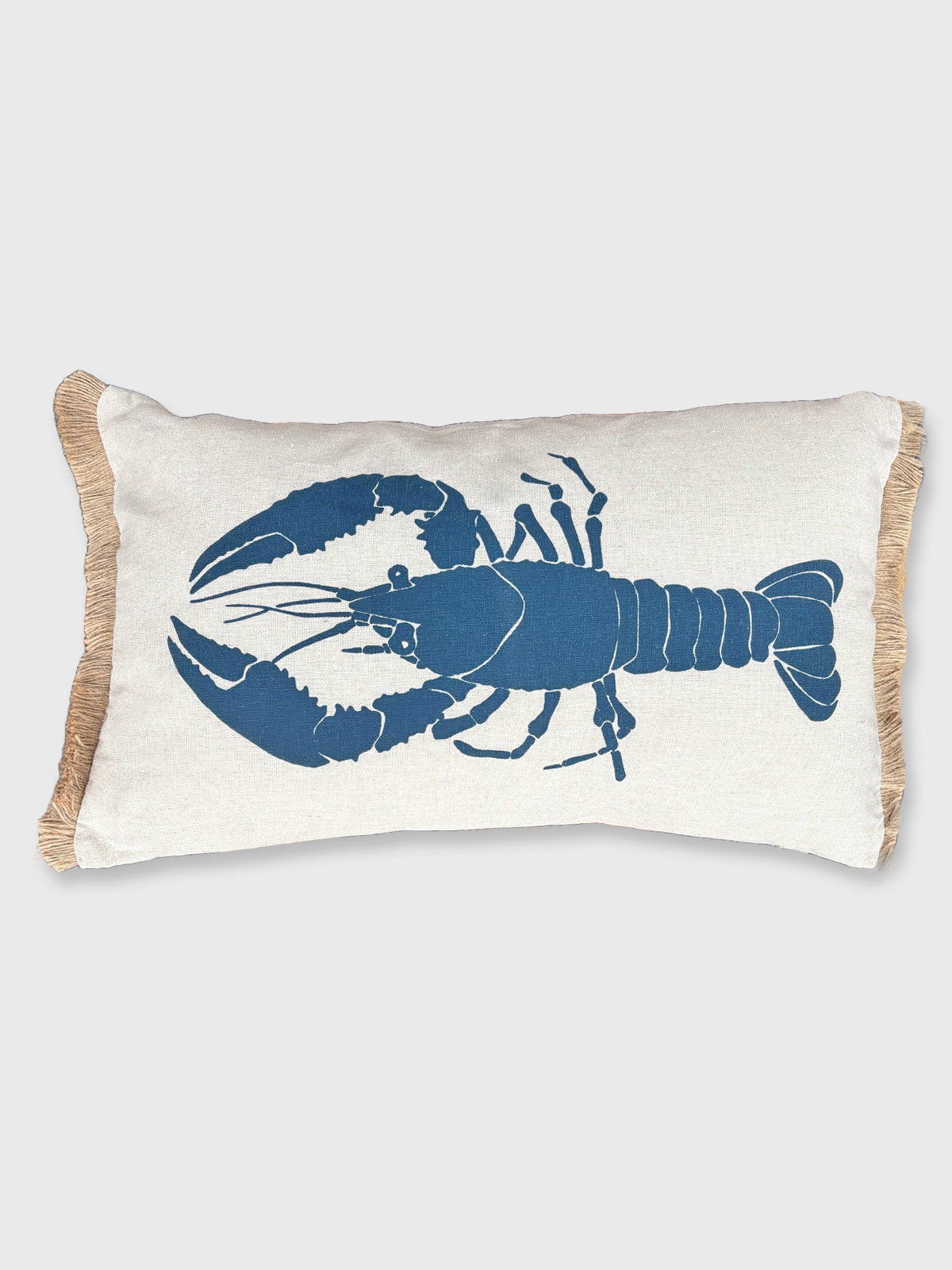 Lobster Coastal Oblong Cushion 50cm - Blue