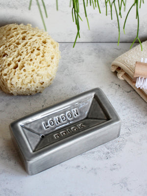 London Brick - Soap Dish - Grey
