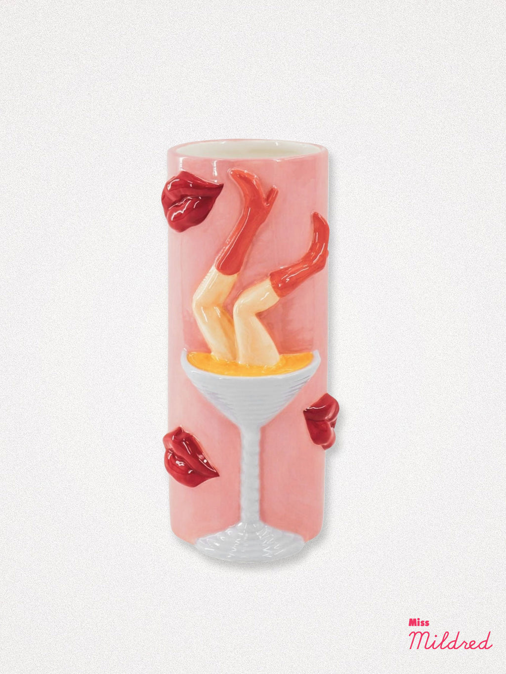 Martini Cocktail Design Ceramic Vase