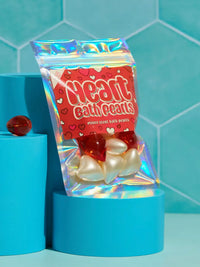 Melting Bath Pearls - Strawberry and Vanilla Scented Hearts