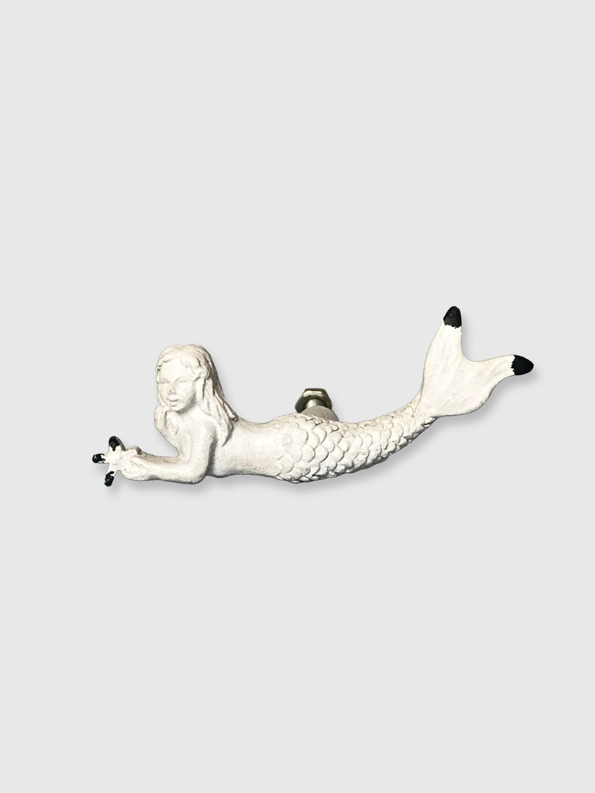 Mermaid Drawer Knob - Antique White