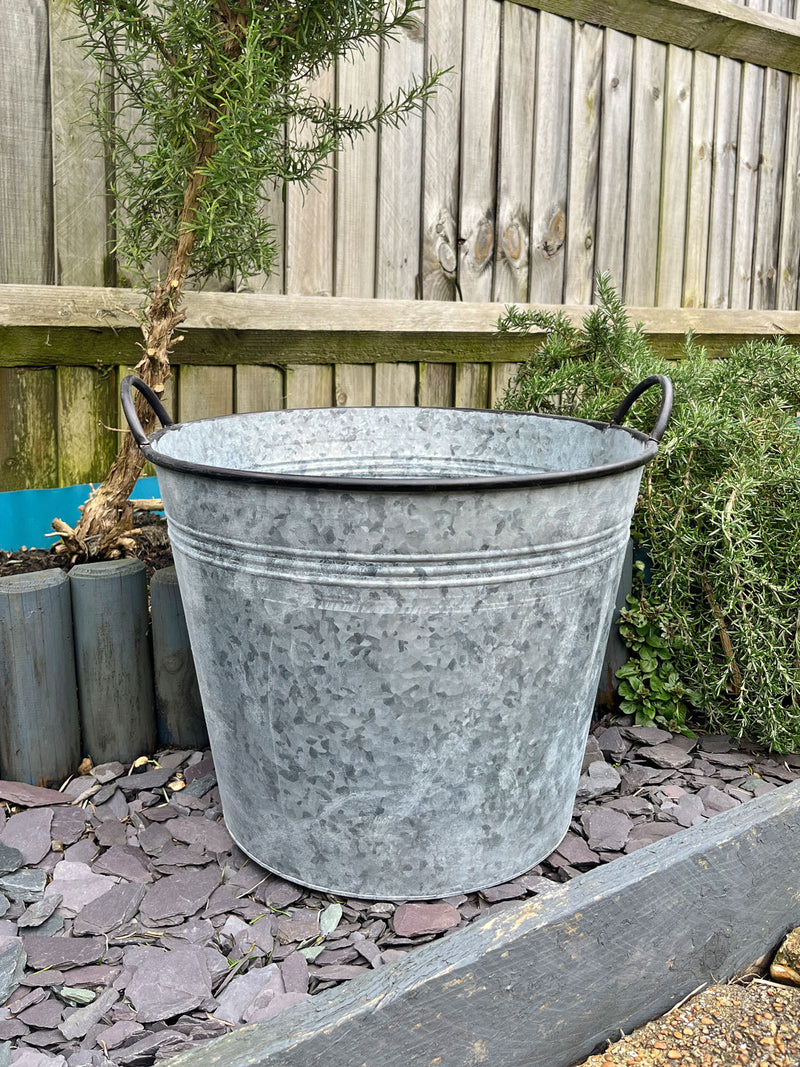 Metal Bucket Planter - 37cm
