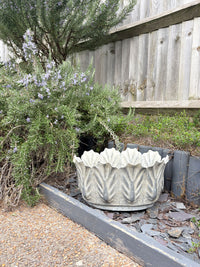 Metal Foliate Leaf Shaped Planter - 37cm