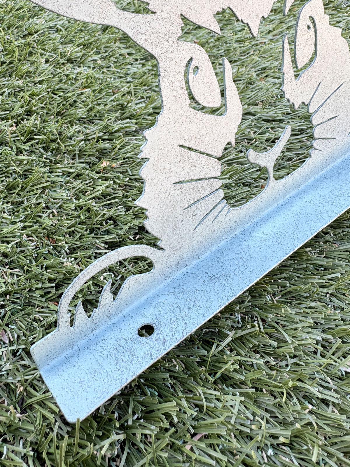 Metal Peeking Garden Wall Decoration - Rabbit / Hare