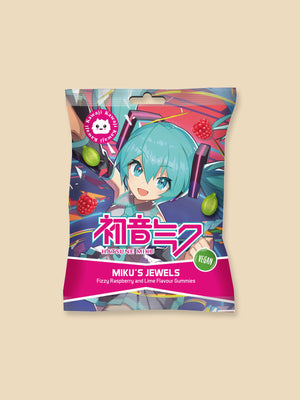 Miku's Jewels - Lime and Raspberry Gummy Sweets - 48g