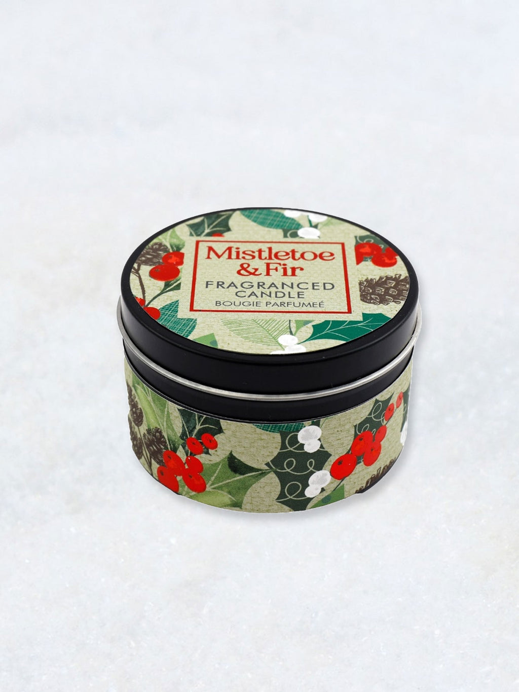 Mistletoe & Fir Scented Tin Candle