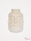 Monsieur Faces Ceramic Vase - Cream