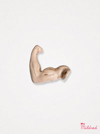 Muscle Flex Arm Cast Iron Small Hook