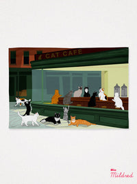 Night Kitties - Cotton Tea Towel