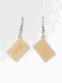 Nice Biscuit Shaped Earrings