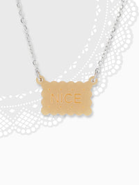 Nice Biscuit Shaped Necklace