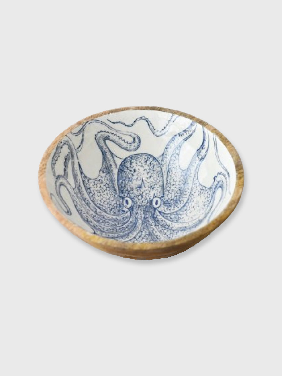 Octopus Wooden Bowl - 23cm