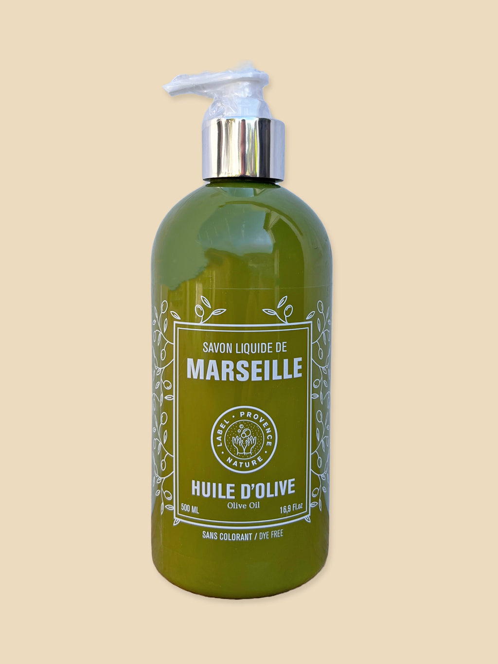 Organic Olive Oil 'huile d'olive' Marseille Liquid Soap 500ML