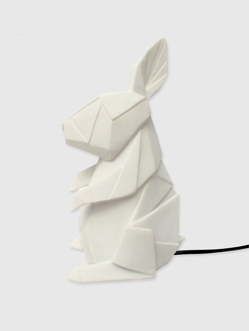 Origami Style White Rabbit Table Lamp