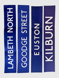 Original 70's London Underground Paper Sign