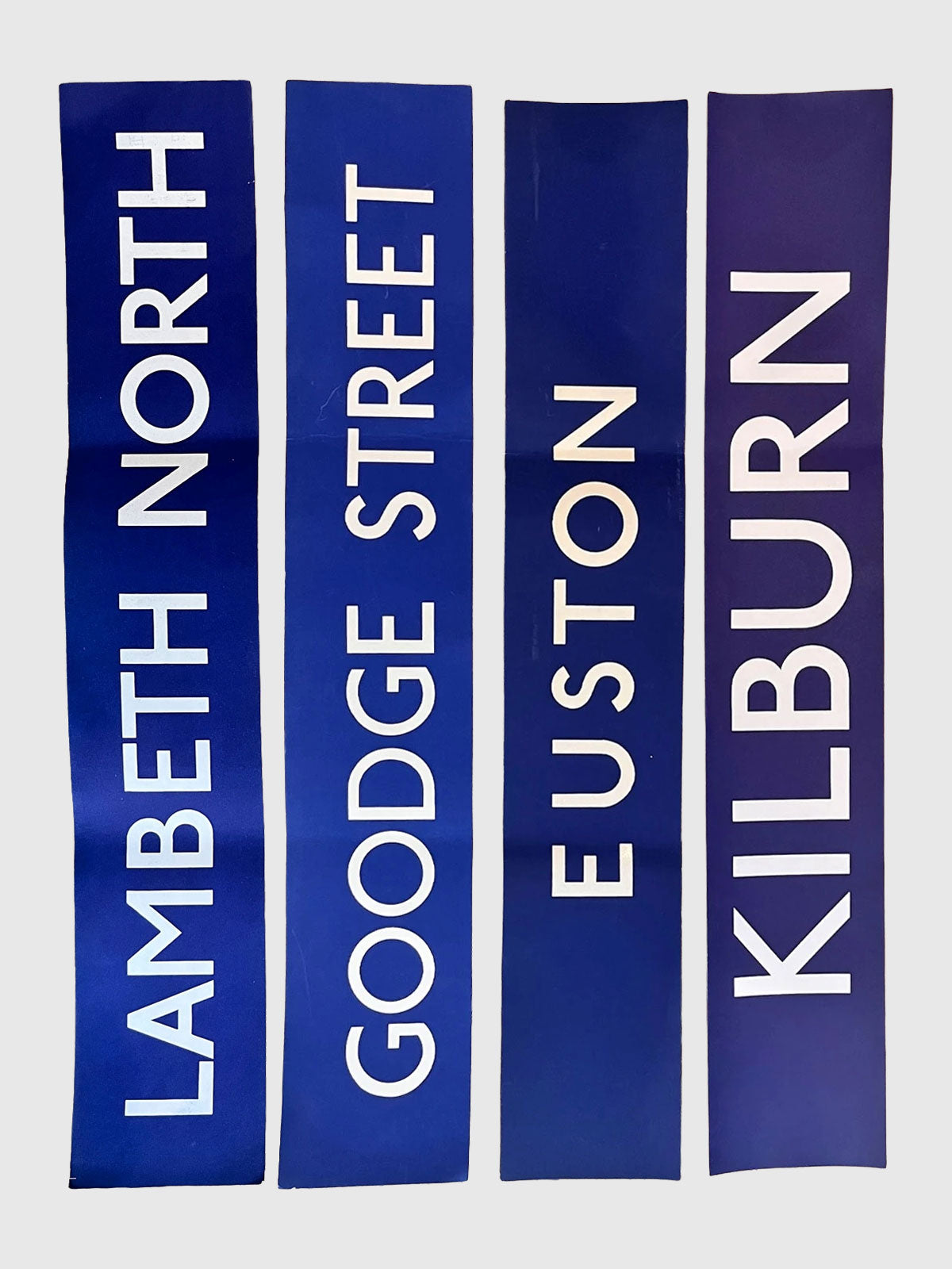 Original 70's London Underground Paper Sign