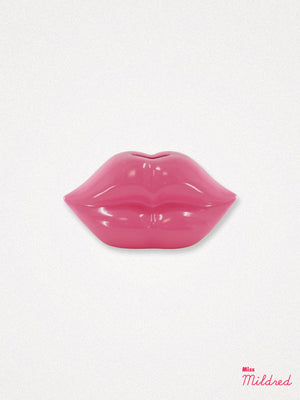 Ceramic Lips Money Bank - Pink