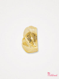 Disco Lips Ornament - Gold