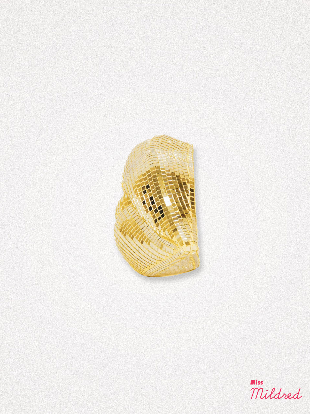 Disco Lips Ornament - Gold