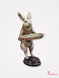 White Rabbit Card Holder / Sweet Tray Ornament