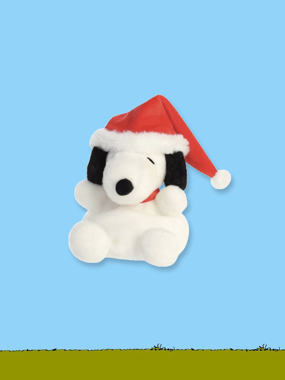 Peanuts - Beanie Santa Snoopy Soft Toy