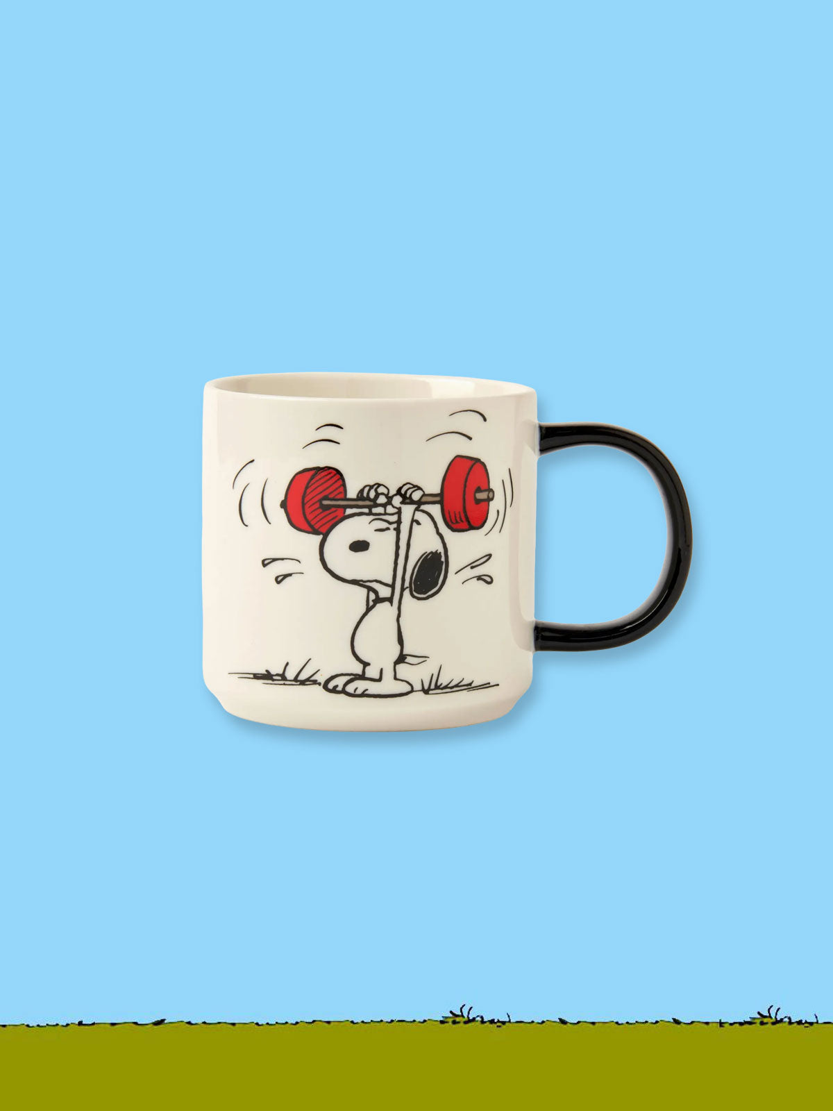 Peanuts Ceramic Mug - Snoopy Work Out