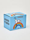 Peanuts Ceramic Mug - Snoopy Good Vibes Rainbow
