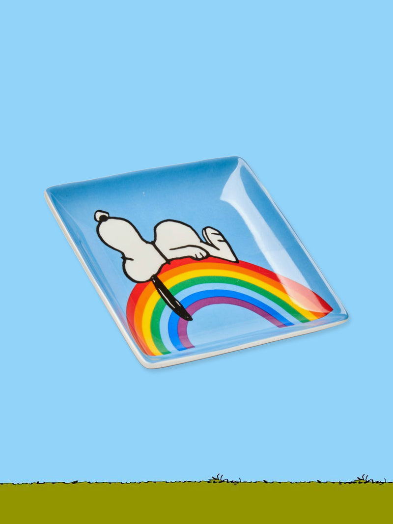Peanuts Trinket Tray - Snoopy Good Vibes Rainbow