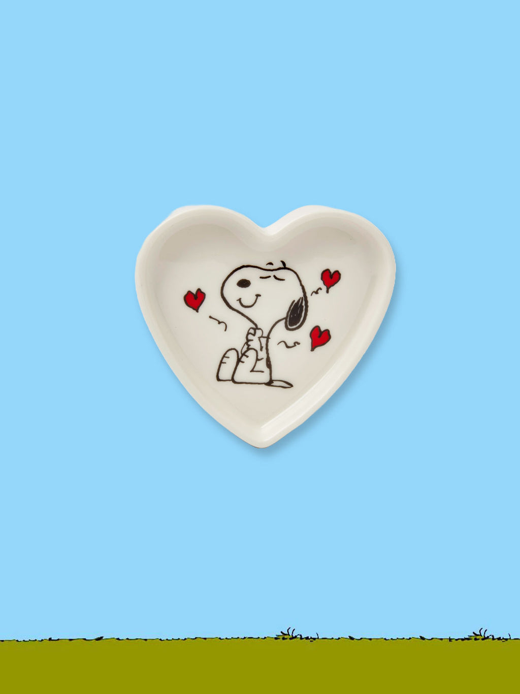 Peanuts Trinket Tray - Snoopy Heart Shaped Love