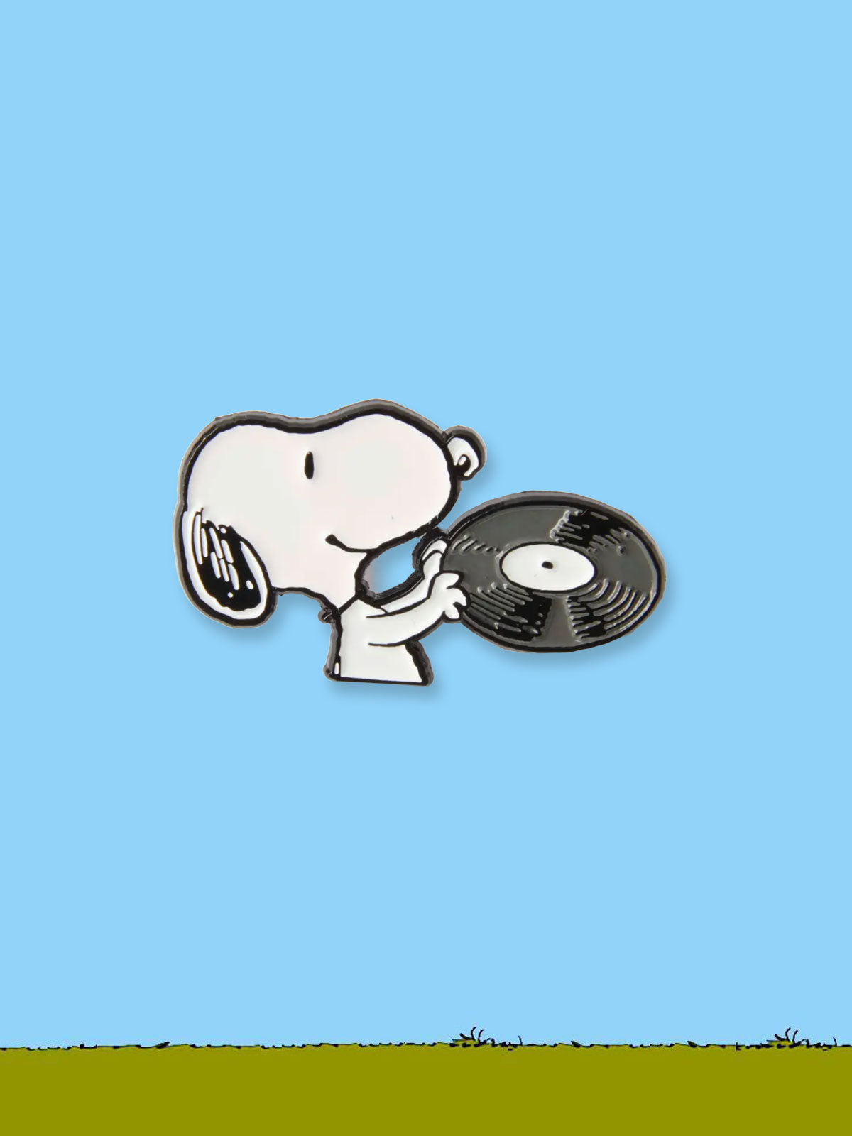 Peanuts Enamel Pin Badge - Record LP