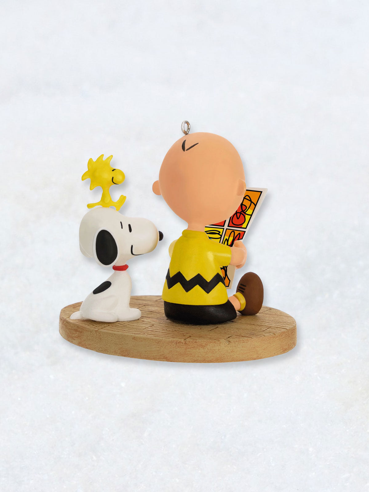 Peanuts Ornament - Charlie Brown, Snoopy & Woodstock Read a Comic