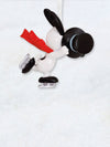 Peanuts Ornament - Snoopy Ice Skating with Top Hat