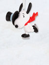 Peanuts Ornament - Snoopy Ice Skating with Top Hat