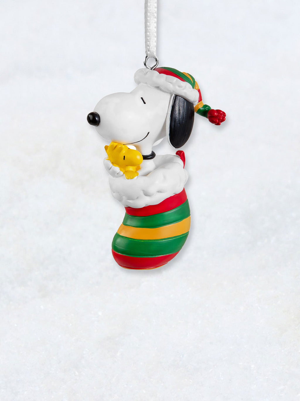 Peanuts Ornament - Snoopy & Woodstock in Stocking