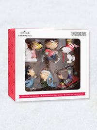 Peanuts Ornaments 'Winter Activities' - Pack of 6