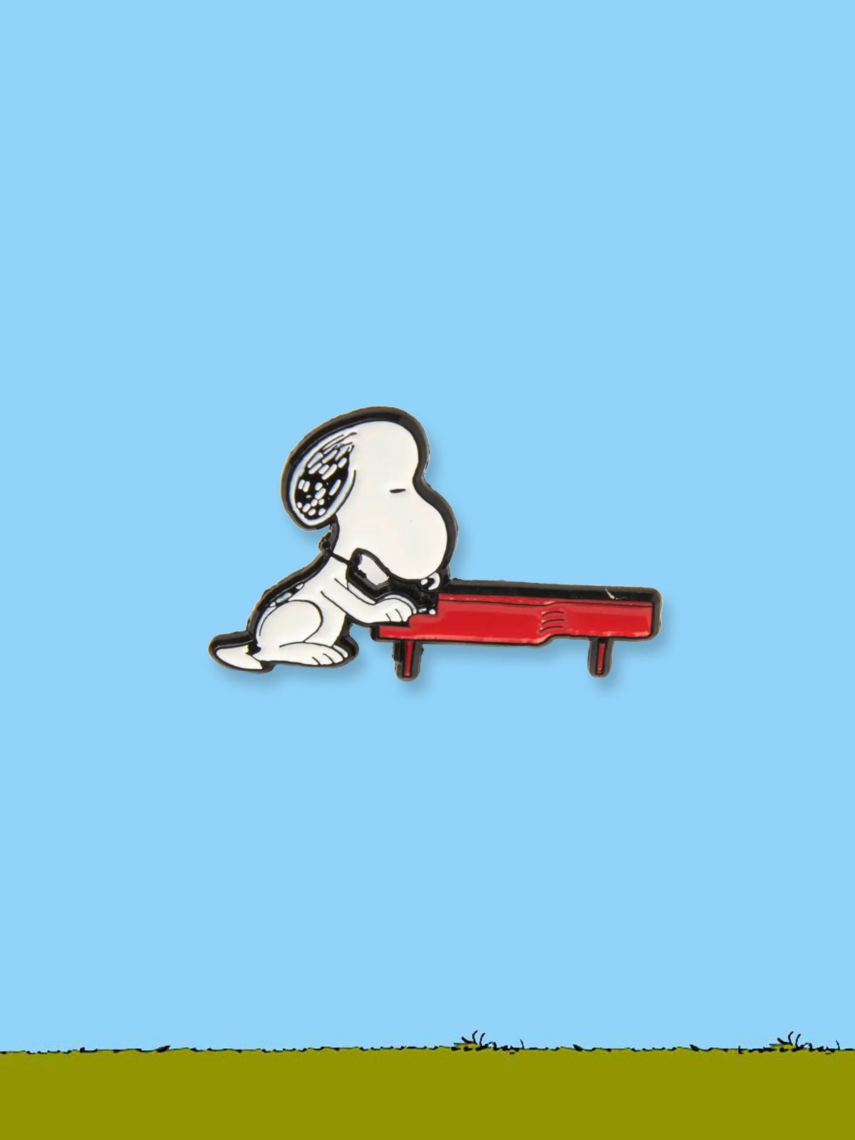 Peanuts Enamel Pin Badge - Piano