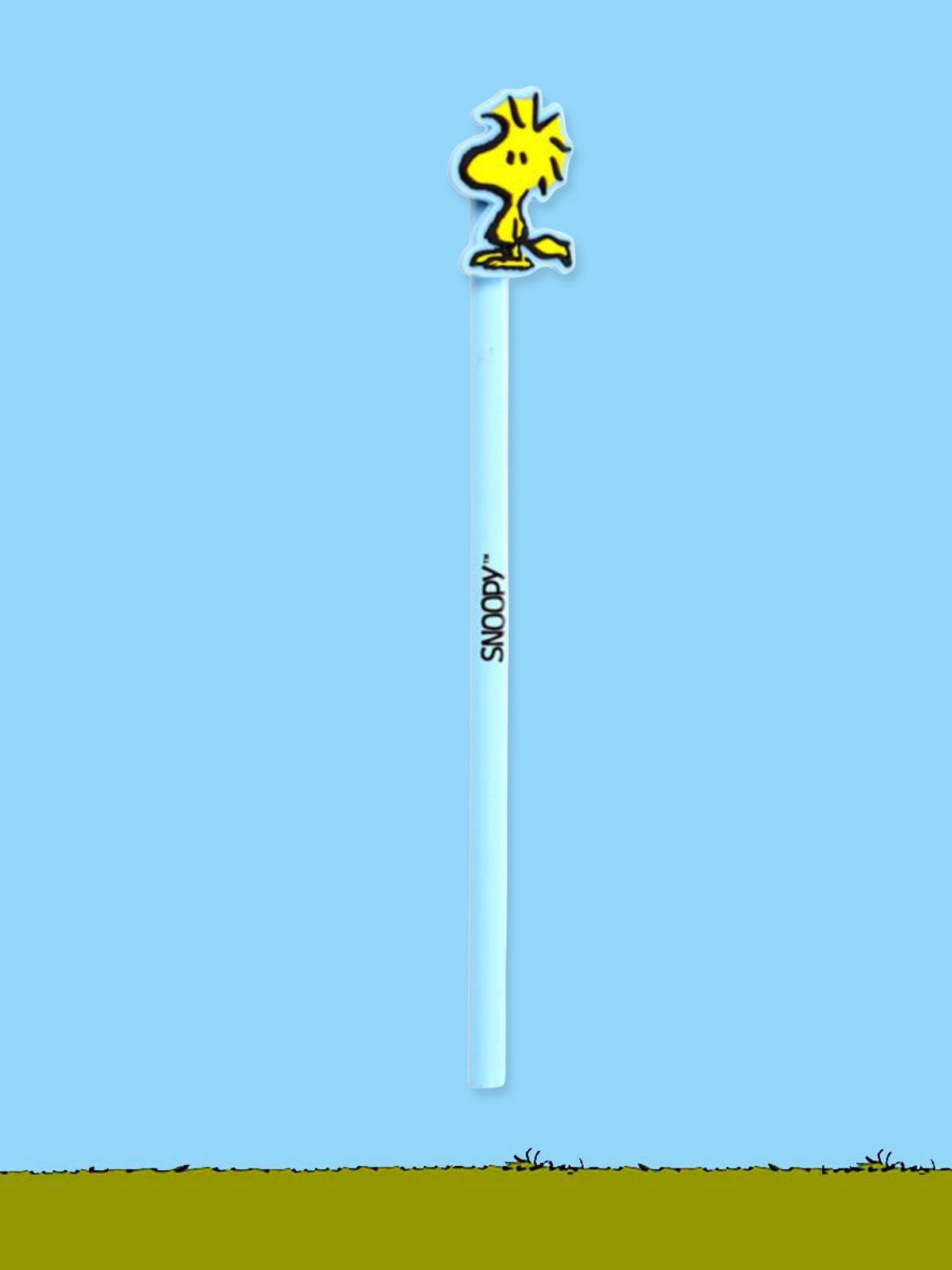 Peanuts Woodstock Pencil with Topper - Blue